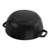 La Cocotte, 5.25 qt, Essential French Oven with Horse Lid, black matte, small 9