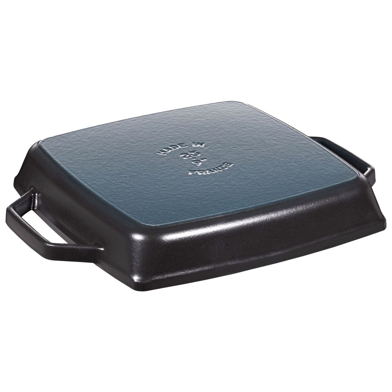 23 x 23 cm square Cast iron Grill pan black,,large 2