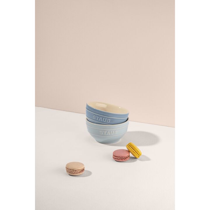 Ceramique, ボウルセット マカロンブルー 12 cm / 2-個, large 3