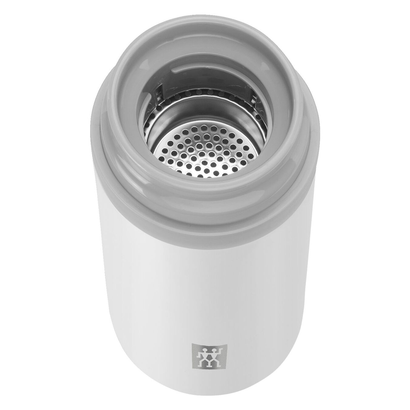 Thermo flask, 420 ml | stainless steel | white-grey,,large 2