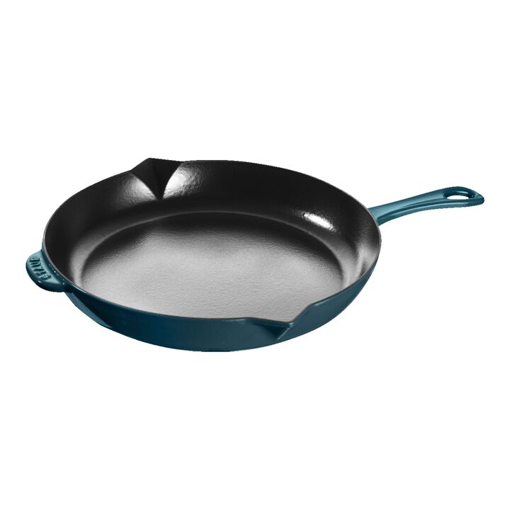 Pans, 30 cm / 12 inch cast iron Frying pan, la-mer - Visual Imperfections, large 1
