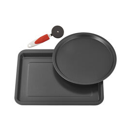 BALLARINI Cookin´italy, Ovenware set, 3 Piece | round | black