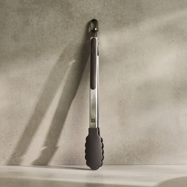 Pro, 33 cm 18/10 Stainless Steel Tongs, silver, large 4