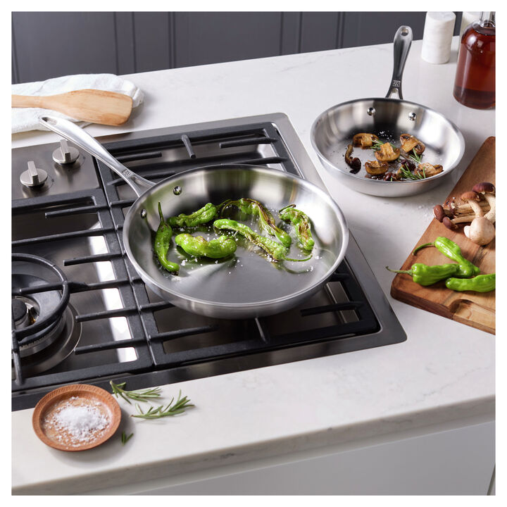 Spirit 3-Ply, 2-pc, Stainless Steel, Frying Pan Set, large 2