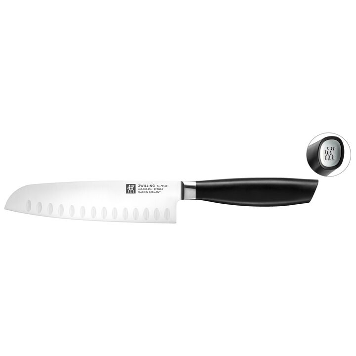 All * Star, Santoku Japansk kockkniv 18 cm, Silver, large 1