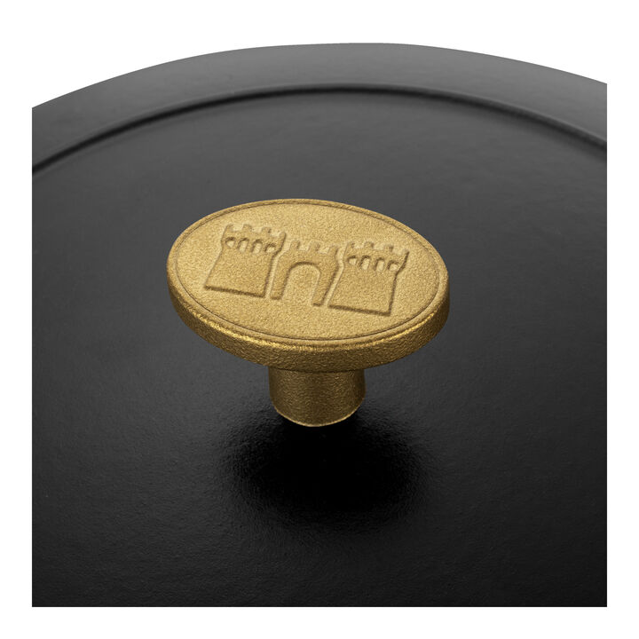 Bellamonte, Cocotte 20 cm / 2,5 l, Rond, Zwart, large 4