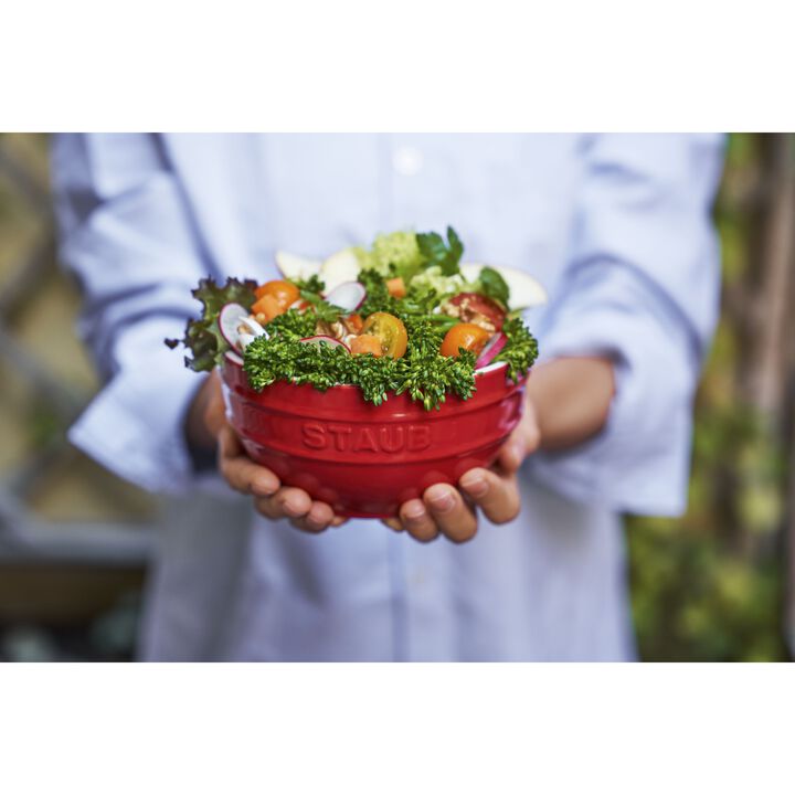 Ceramique, 14 cm / 4-pcs ceramic Bowl set cherry, large 4