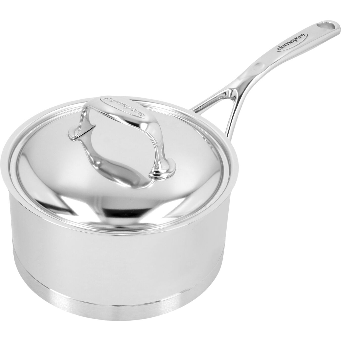 2.25 qt Sauce pan with lid, 18/10 Stainless Steel ,,large 3