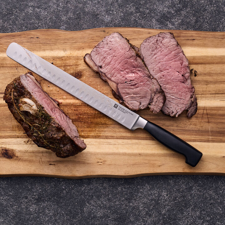 **** VIER STERNE, Schinkenmesser mit Kullen 26 cm, large 3