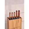 Four Star, 6-pc, Knife block set, brown, small 3