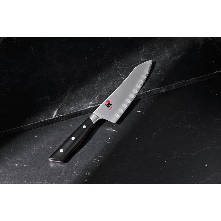 Evolution, 7-inch Rocking Santoku, Hollow Edge , large 3