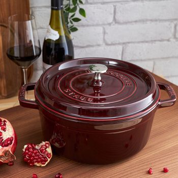 Döküm Tencere | Bordo | 24 cm | 3,7 l | yuvarlak,,large 2