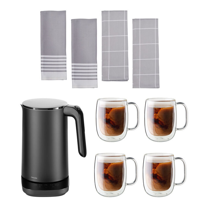 Enfinigy, Tea set - Black, 9-pc, large 1
