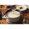 Cast Iron - Round Cocottes, 7 qt, round, Cocotte, white truffle, small 5