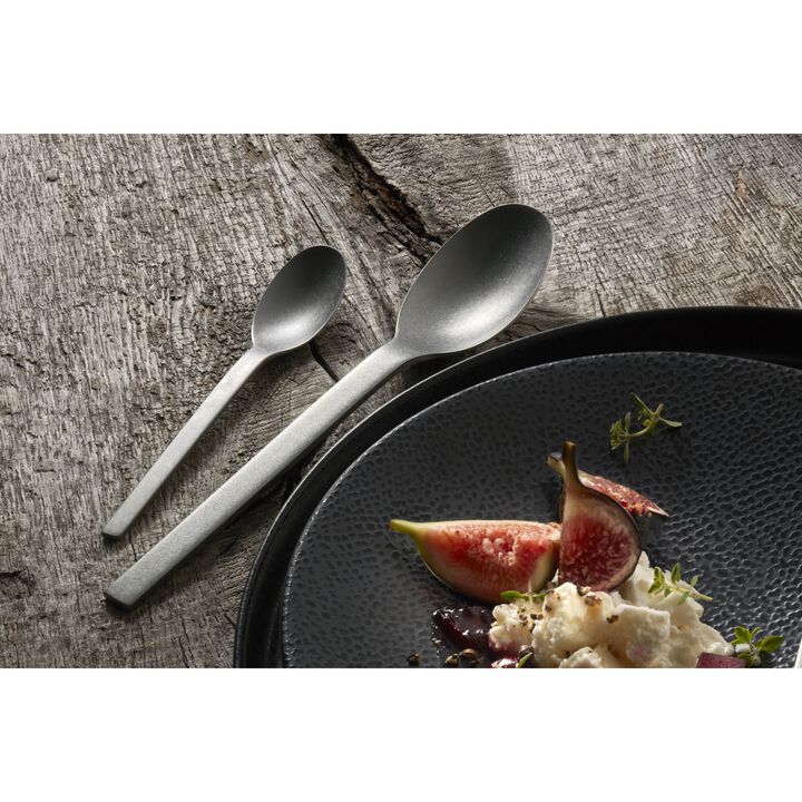 Minimale (matted), 60-pz., Set di posate da degustazione vintage, argento, large 4