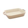 Ceramique, Rectangular Baking Dish Set White 2 Piece, small 4