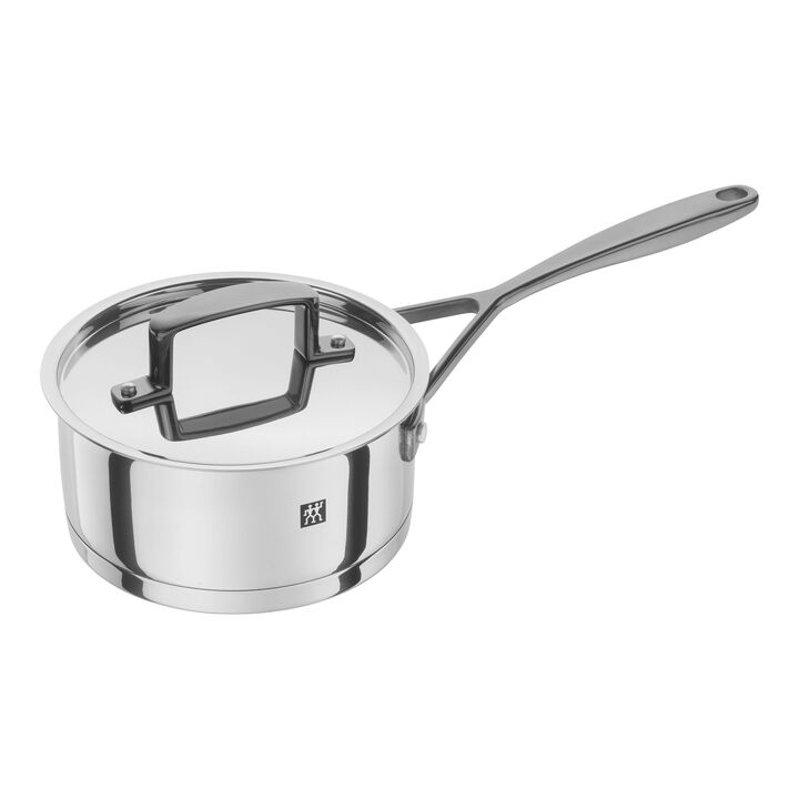 Bellasera, 1.5 l stainless steel round Sauce pan with lid, silver, large 1