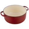 Bellamonte, 28 cm round Cast iron Cocotte red, small 5