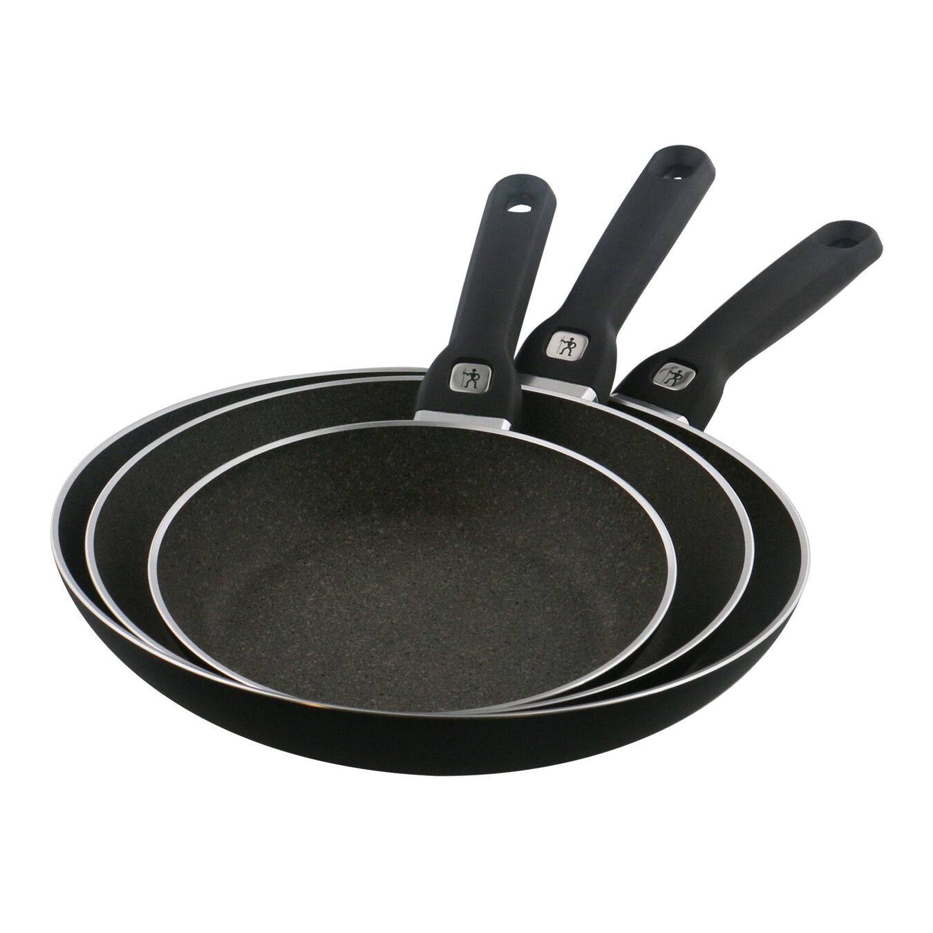 3-pc, aluminum, Non-stick, Frying pan set,,large 3