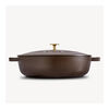 Braisers, 24 cm round Cast iron Saute pan Chistera chocolate, small 4
