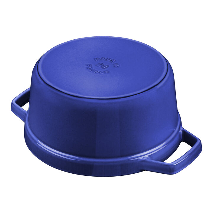 Cast Iron, 7 qt, Round, Dutch Oven, Blueberry, large 4