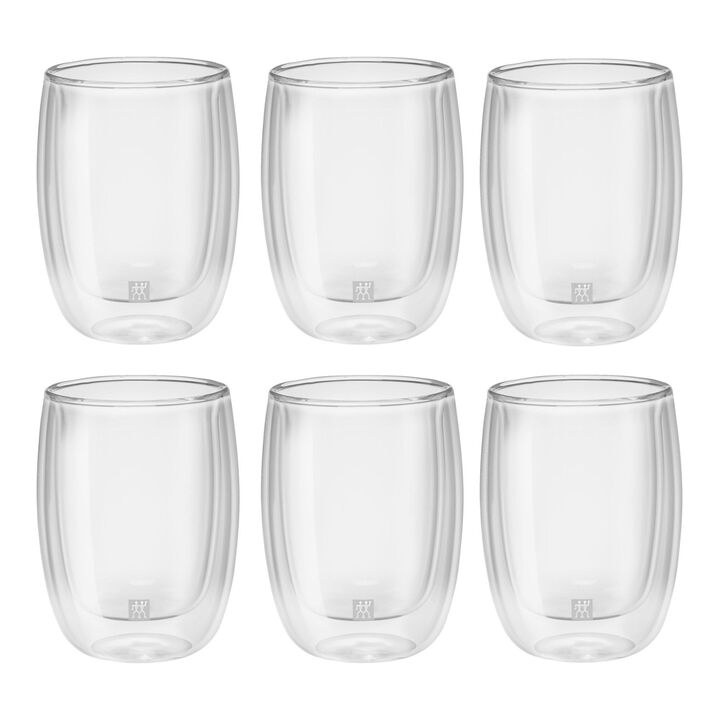 Sorrento, Service de verres à cafè à double paroi, 6-pces, large 1