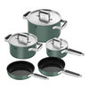 Pure, 8-pc Stainless Steel Cookware Set, Green, small 1