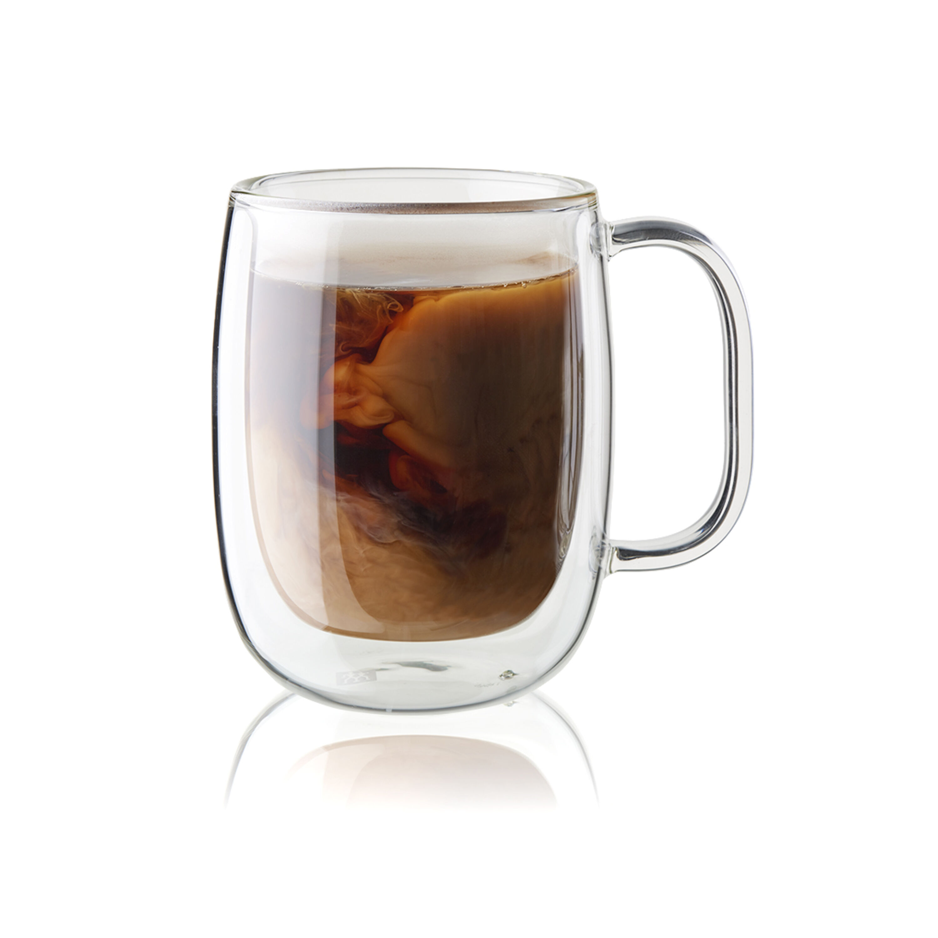 Sorrento Plus 4-pc Double Wall Glass Coffee Mugs