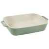 Ceramic - Rectangular Baking Dishes/ Gratins, 2-pc, Rectangular Baking Dish Set, Eucalyptus, small 4