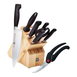 ZWILLING **** Four Star, 8 Piece KNIFE SET WITH BONUS POULTRY SHEARS