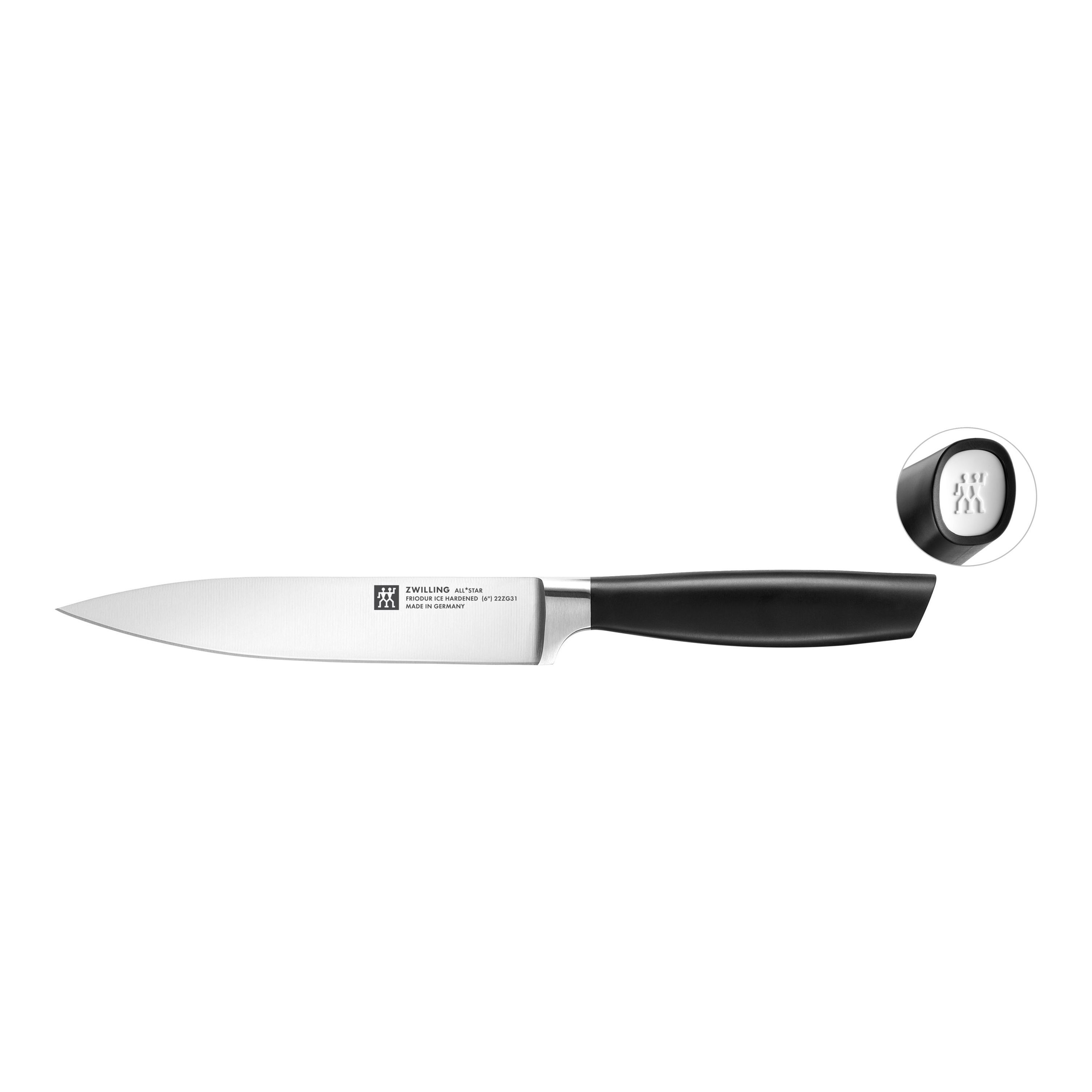 ZWILLING All * Star Couteau à trancher 16 cm, Blanc