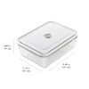 Fresh & Save, Vacuum fridge box, glass, grey, small 5