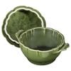 450 ml ceramic artichoke Cocotte, basil-green,,large