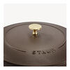 La Cocotte, 26 cm round Cast iron French oven chocolate, small 6