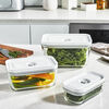 Fresh & Save, Conjunto de recipiente de v&aacute;cuo, S/M/L / 3-pe&ccedil;as, Vidro, Cinza, small 2