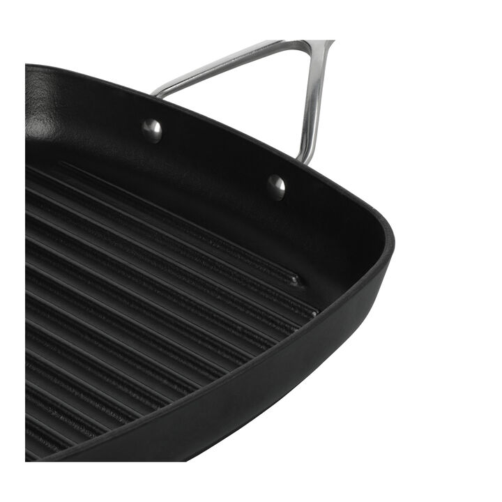 Specialties 5, 28 x 28 cm square Cast iron Grill pan black, large 2