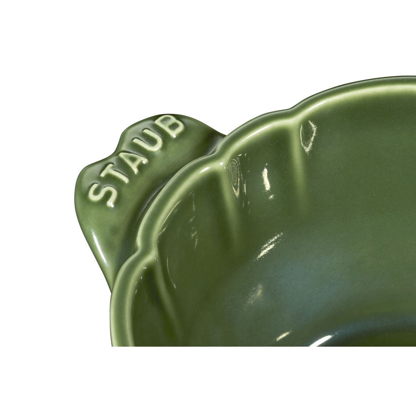 13 cm artichoke Ceramic Cocotte basil-green,,large 12