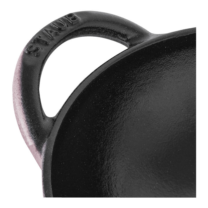 Specialities, 16 cm / 6.5 inch cast iron Mini Wok, cherry blossom, large 2