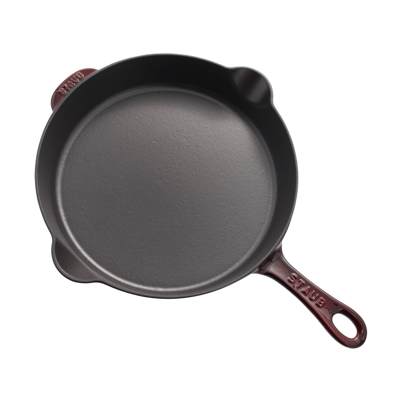 28 cm / 11 inch cast iron Frying pan, grenadine-red - Visual Imperfections,,large 3