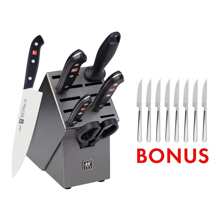 Tradition, 7 Piece, Knife Block Set with Bonus Steak Set, large 1