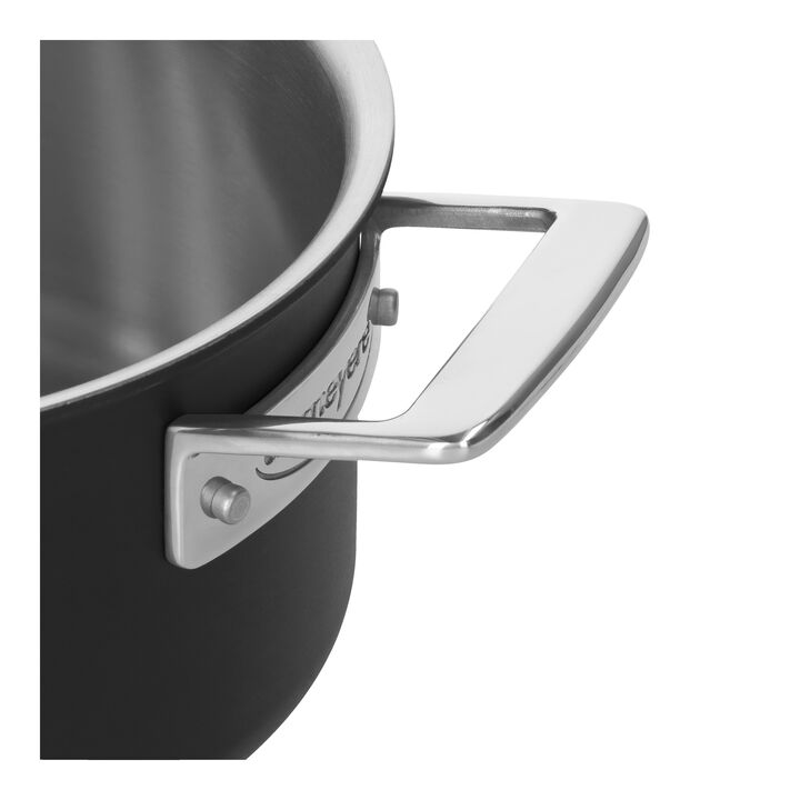 Black 5, 20 cm 18/10 Stainless Steel Stew pot silver-black, large 3