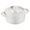 Ceramique, Mini cocotte rotonda - 10 cm, bianco puro, small 1