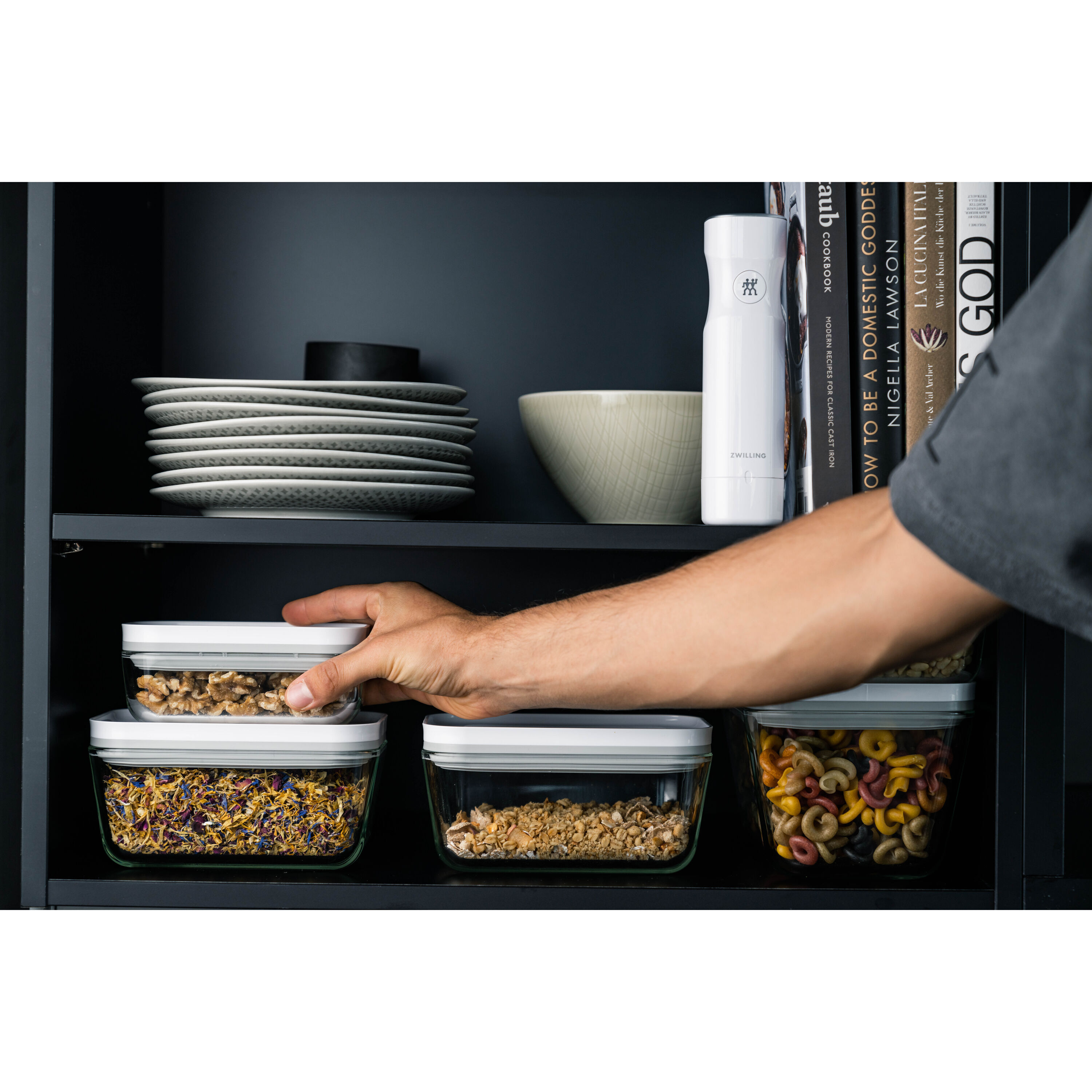 ZWILLING Fresh &amp; Save Vacuümdoos S, Glas, Grijs - Fresh &amp; Save - ZWILLING