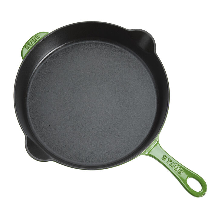 Cast Iron - Fry Pans/ Skillets, 11-inch, Traditional Deep Skillet, Pistachio, large 3