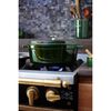 鋳物ホーロー鍋, ピコ・ココット 33 cm, オーバル, バジルグリーン, 鋳鉄, small 4