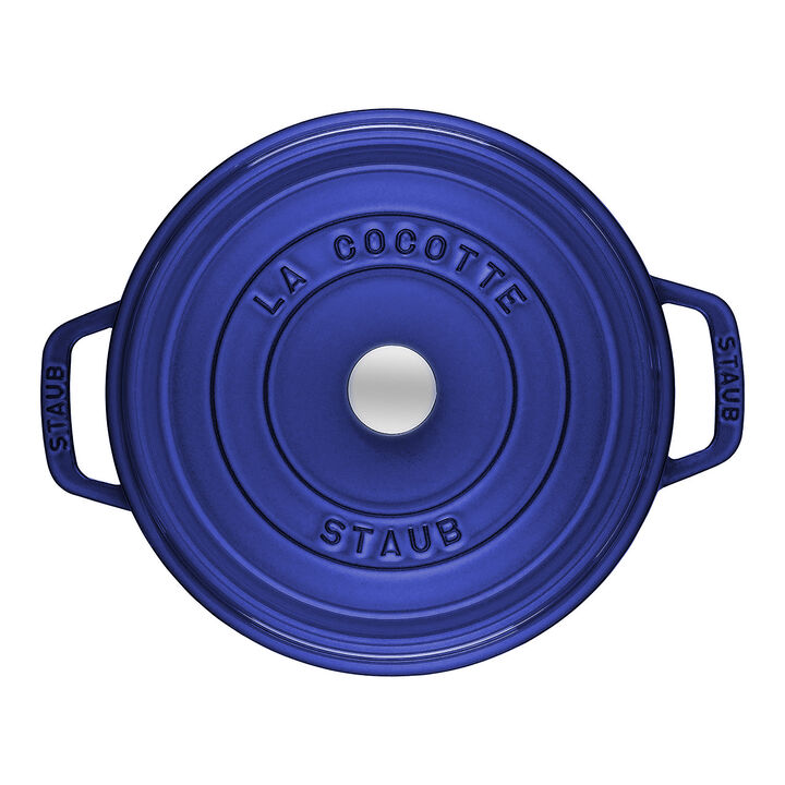 Cast Iron, 7 qt, Round, Dutch Oven, Blueberry, large 3