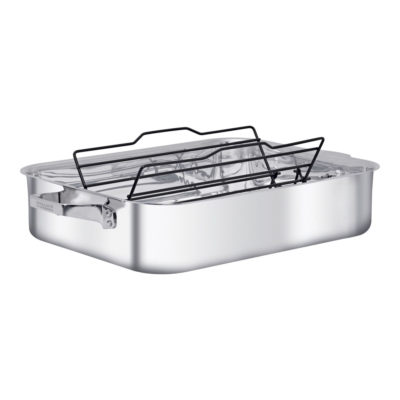  18/10 Stainless Steel rectangular Oven dish, silver,,large 1