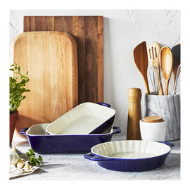 Staub Ceramique, 3-pc, Ovenware set, dark blue