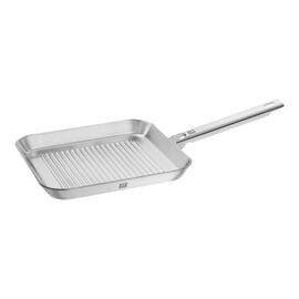 ZWILLING Plus, 24 cm / 9.5 inch 18/10 Stainless Steel square Grill pan, silver