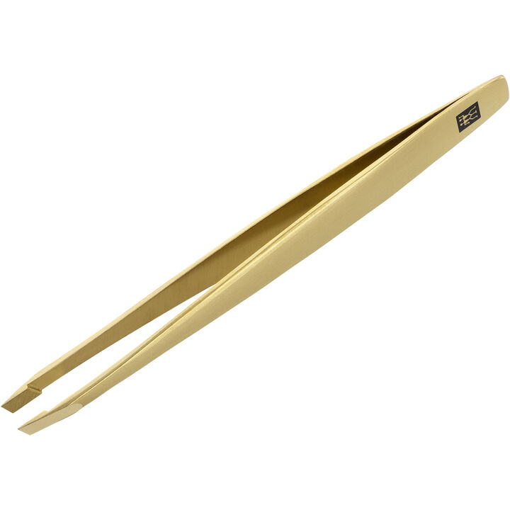 PREMIUM, 3.5-inch Gold Edition Tweezers, Slanted , large 2